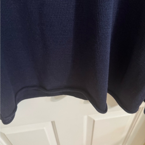 Pink Lily Navy Blue ‘BEACH’ Sweater Sz S - Picture 3 of 6
